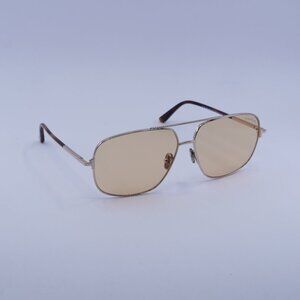 Tom Ford Tex FT1096 28E Sunglasses Gold Aviator Frame, Brown Photochromic Lenses